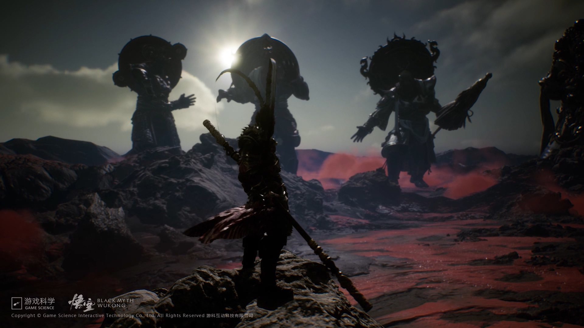 Screenshot from Black Myth: Wukong showing a desert landscape