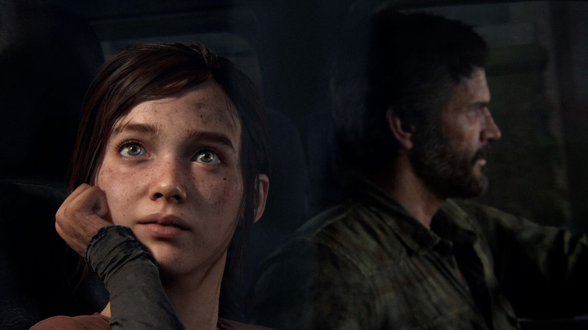 The Last of Us key art showing characters Joel and Ellie