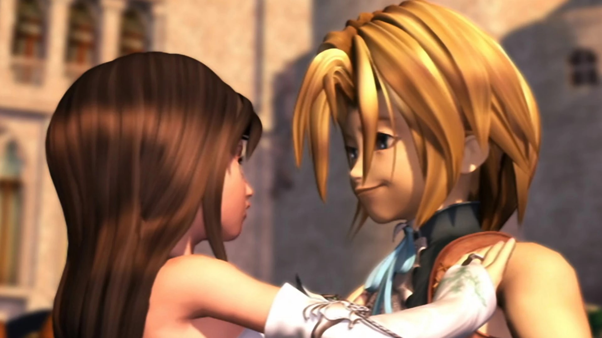 Final Fantasy IX characters Zidane and Garnet