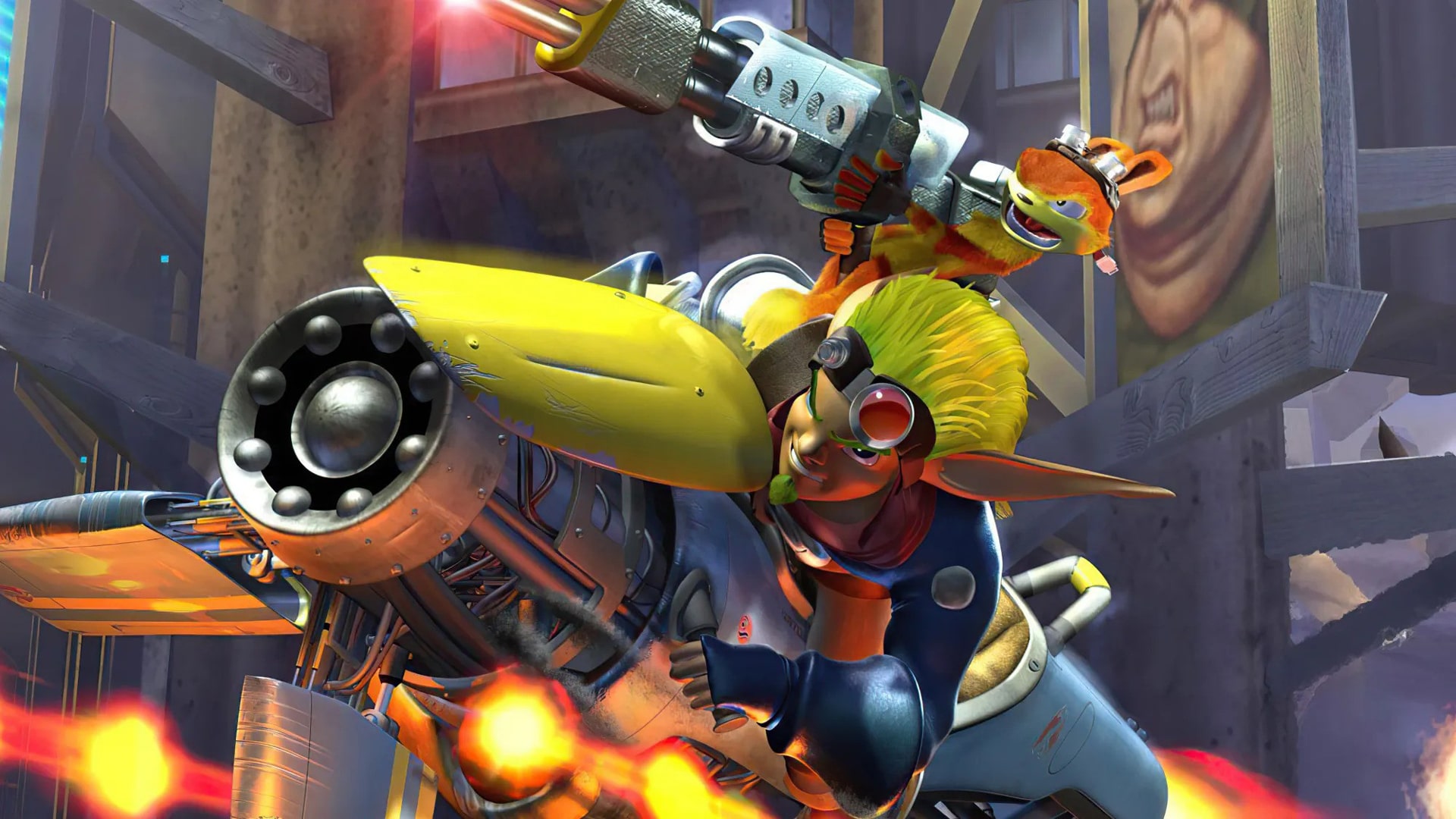 Illustration of Jak II's darker tone and open-world structure