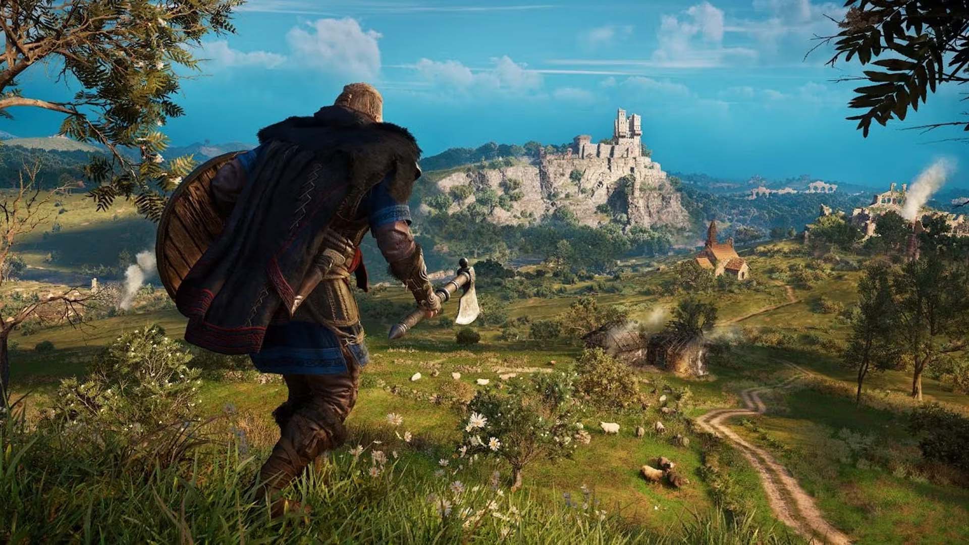 Scenic view of open-world exploration in Assassin's Creed Valhalla