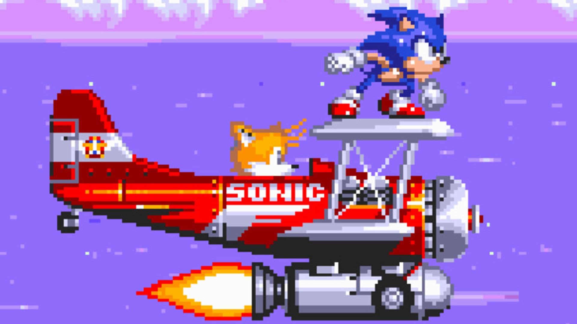 Sonic the Hedgehog in a video game setting