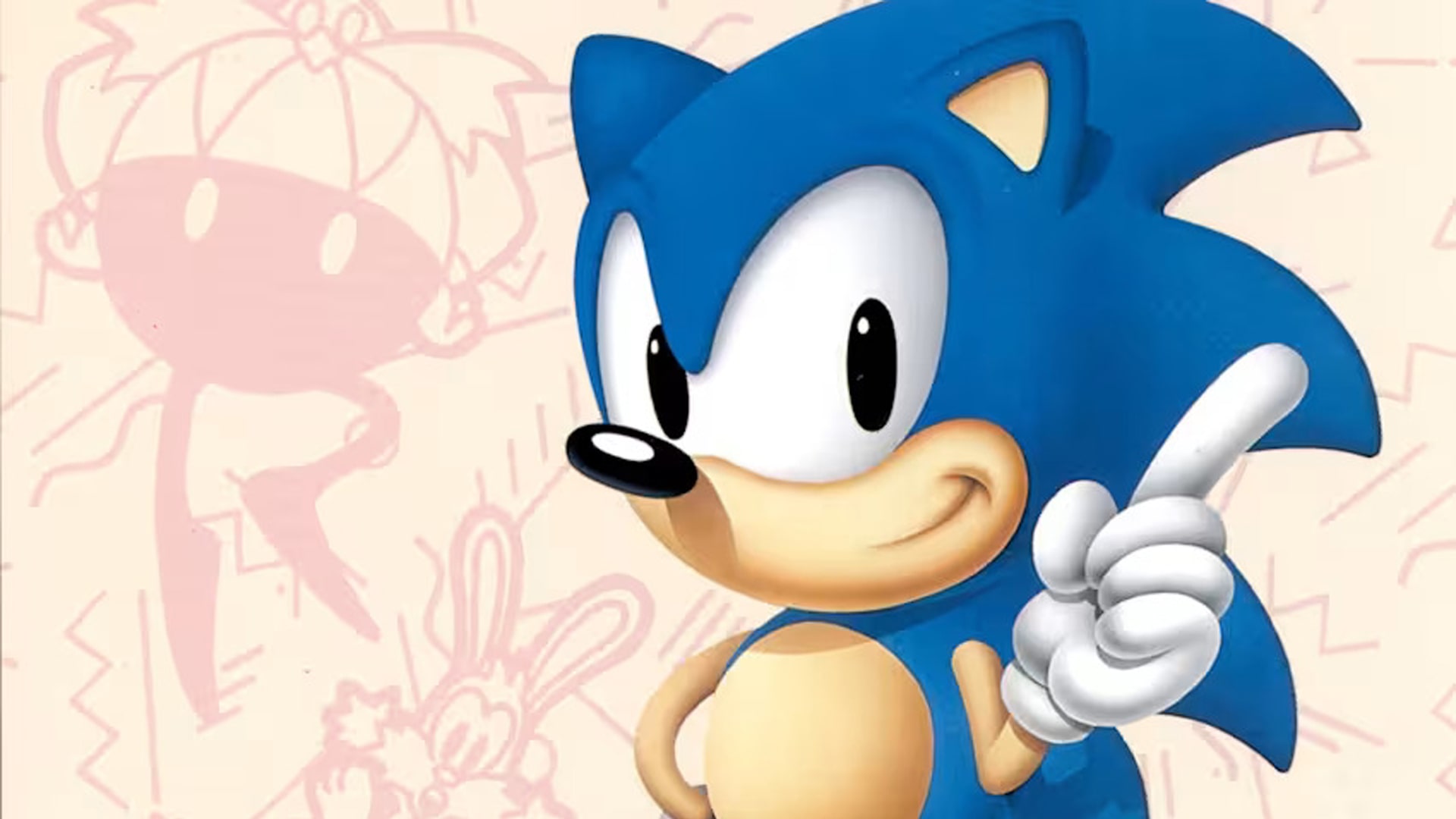 Sonic The Hedgehog from the original Sonic game