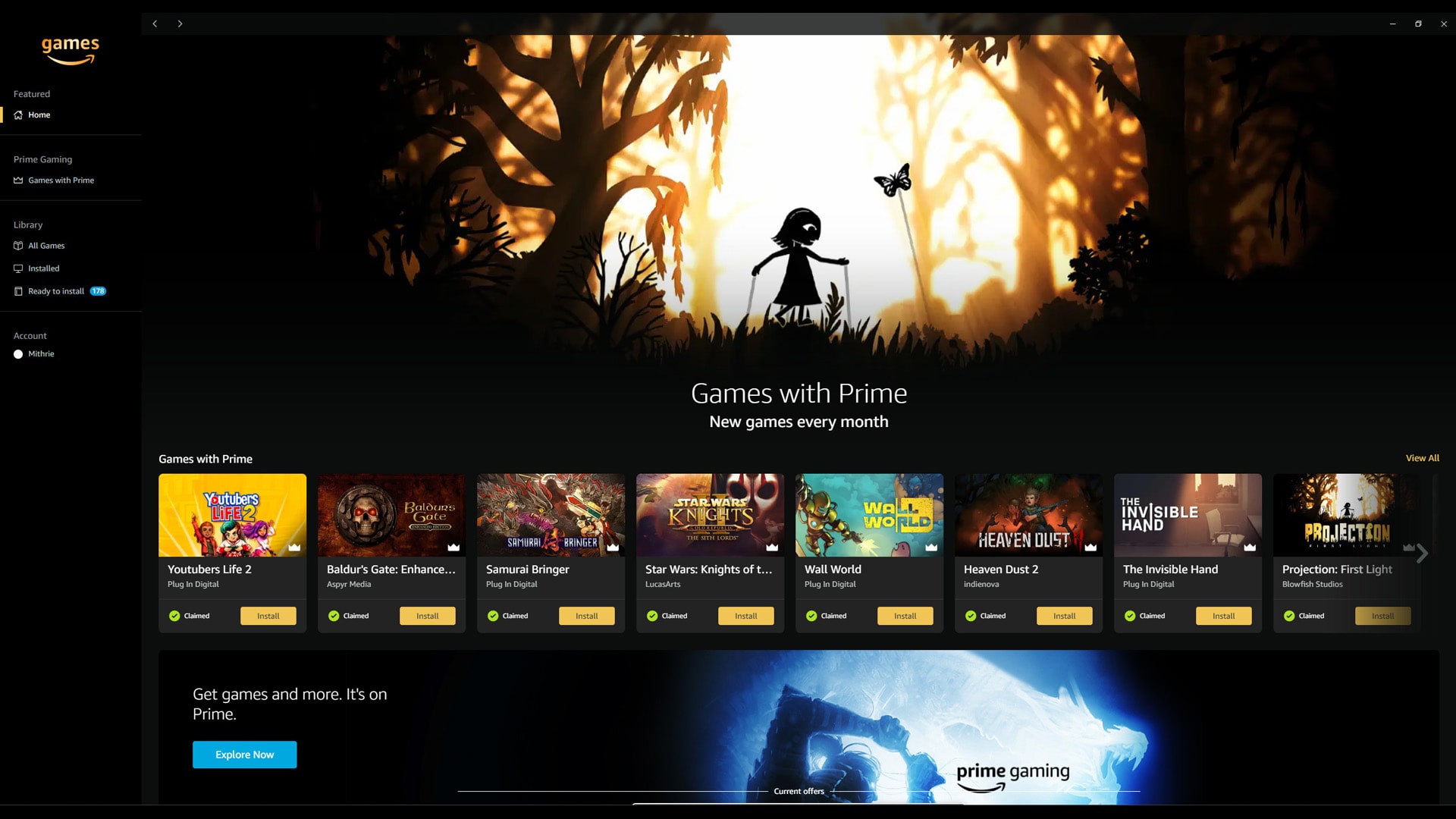 Amazon Games Hub