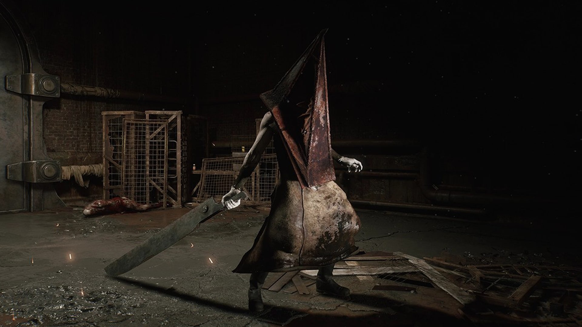 Pyramid Head in Silent Hill 2 Remake