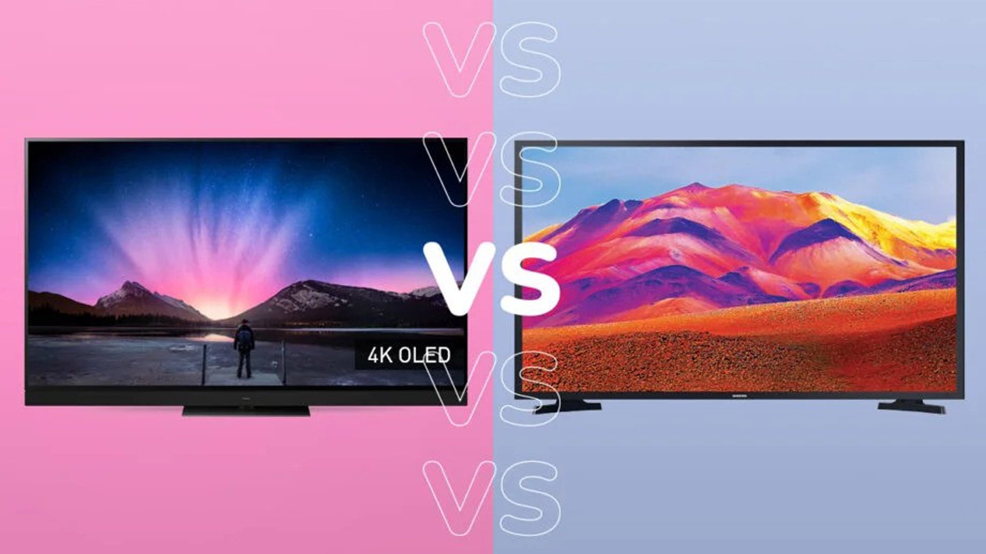 Comparison between LCD and OLED displays