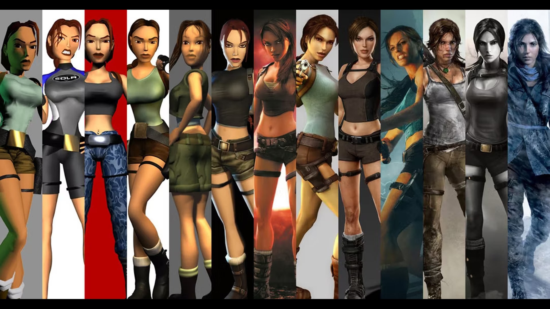 Lara Croft's Evolution through the Tomb Raider franchise