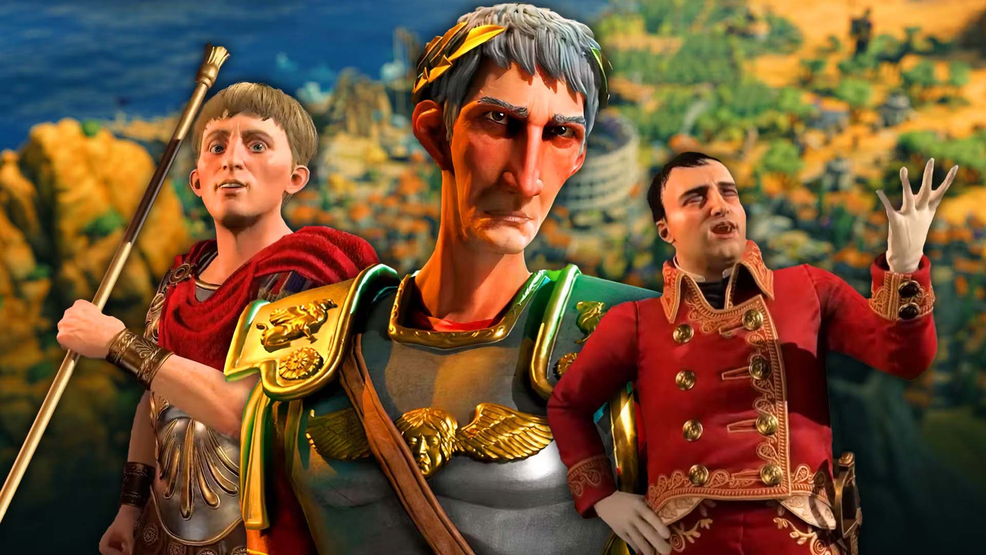 Promotional image for Sid Meier's Civilization VII, showcasing a strategic and immersive gameplay experience.