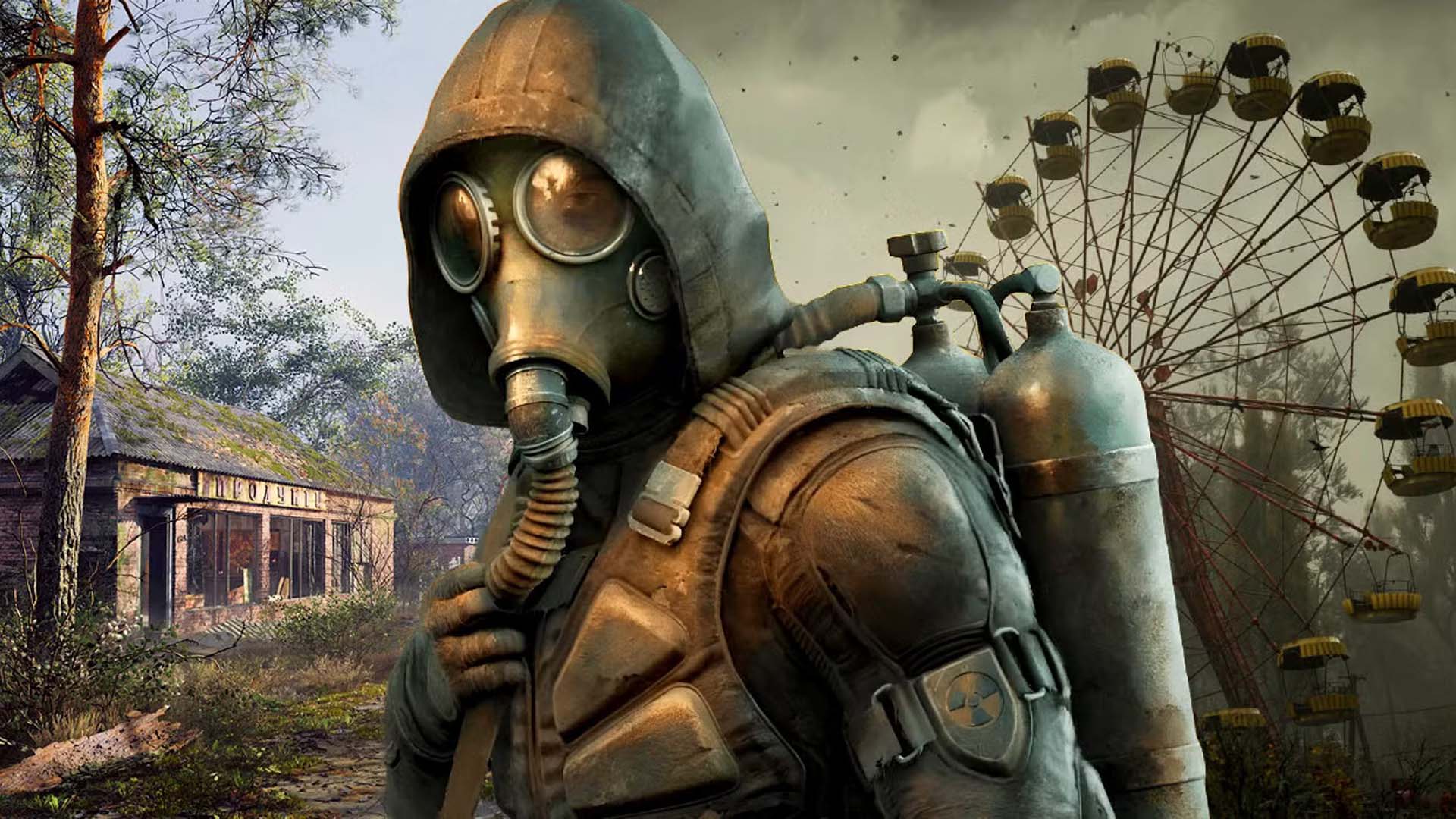 Promotional image for S.T.A.L.K.E.R. 2: Heart of Chornobyl, depicting a post-apocalyptic landscape filled with mystery and danger.