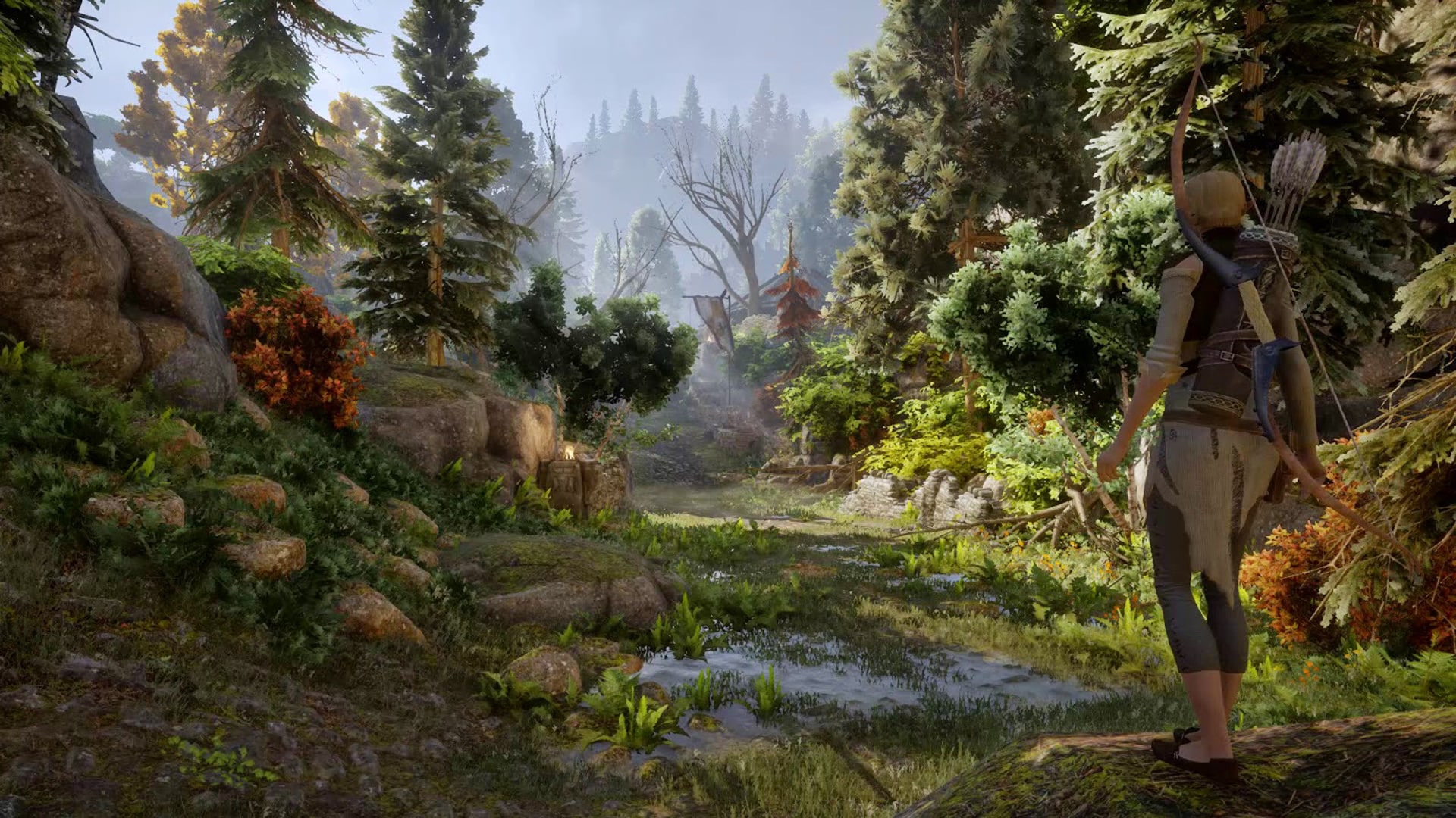 A mystical landscape representing the expansive world of Dragon Age: Inquisition.