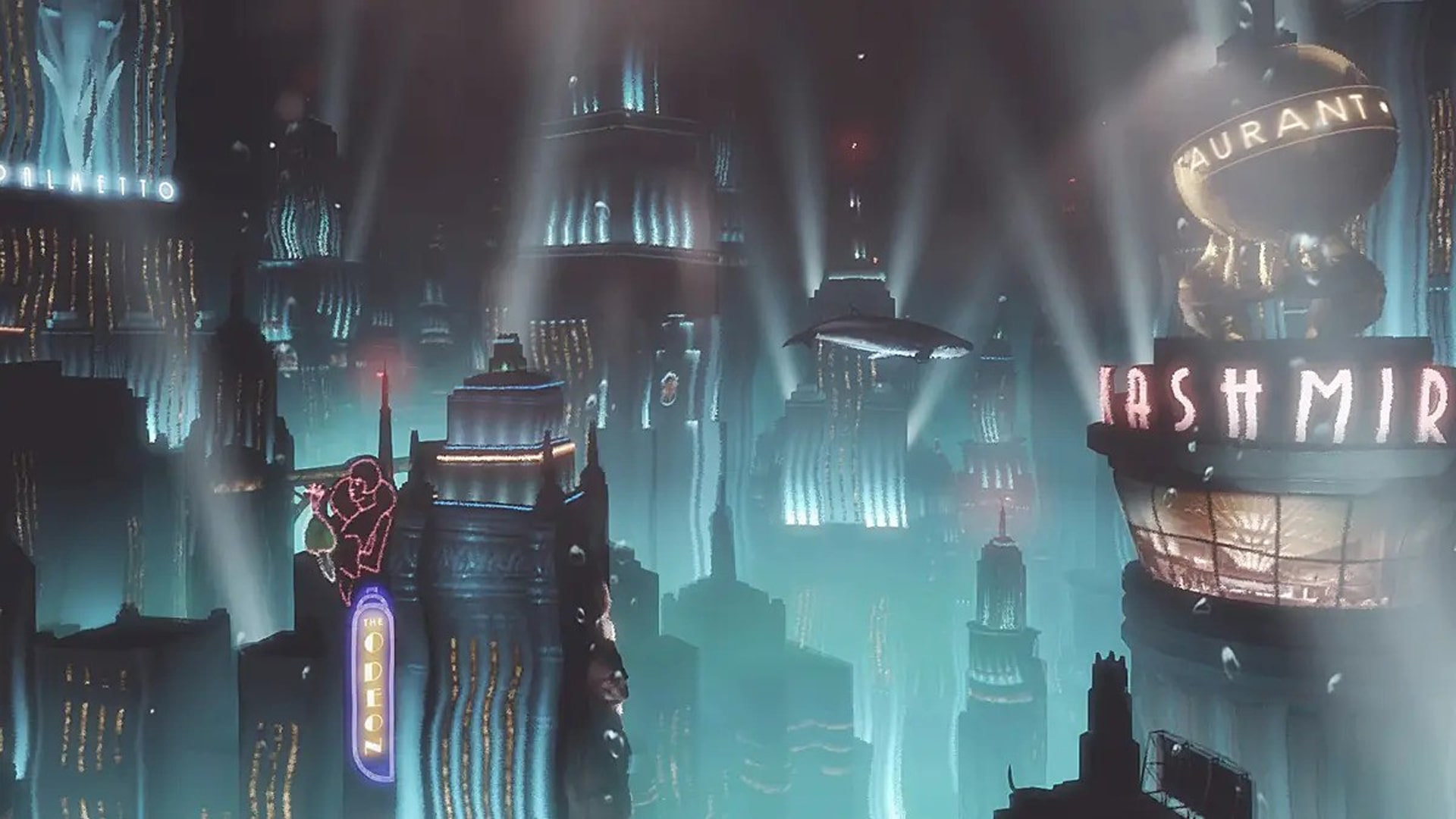 Imaginative illustration of the immersive environments of Rapture in BioShock