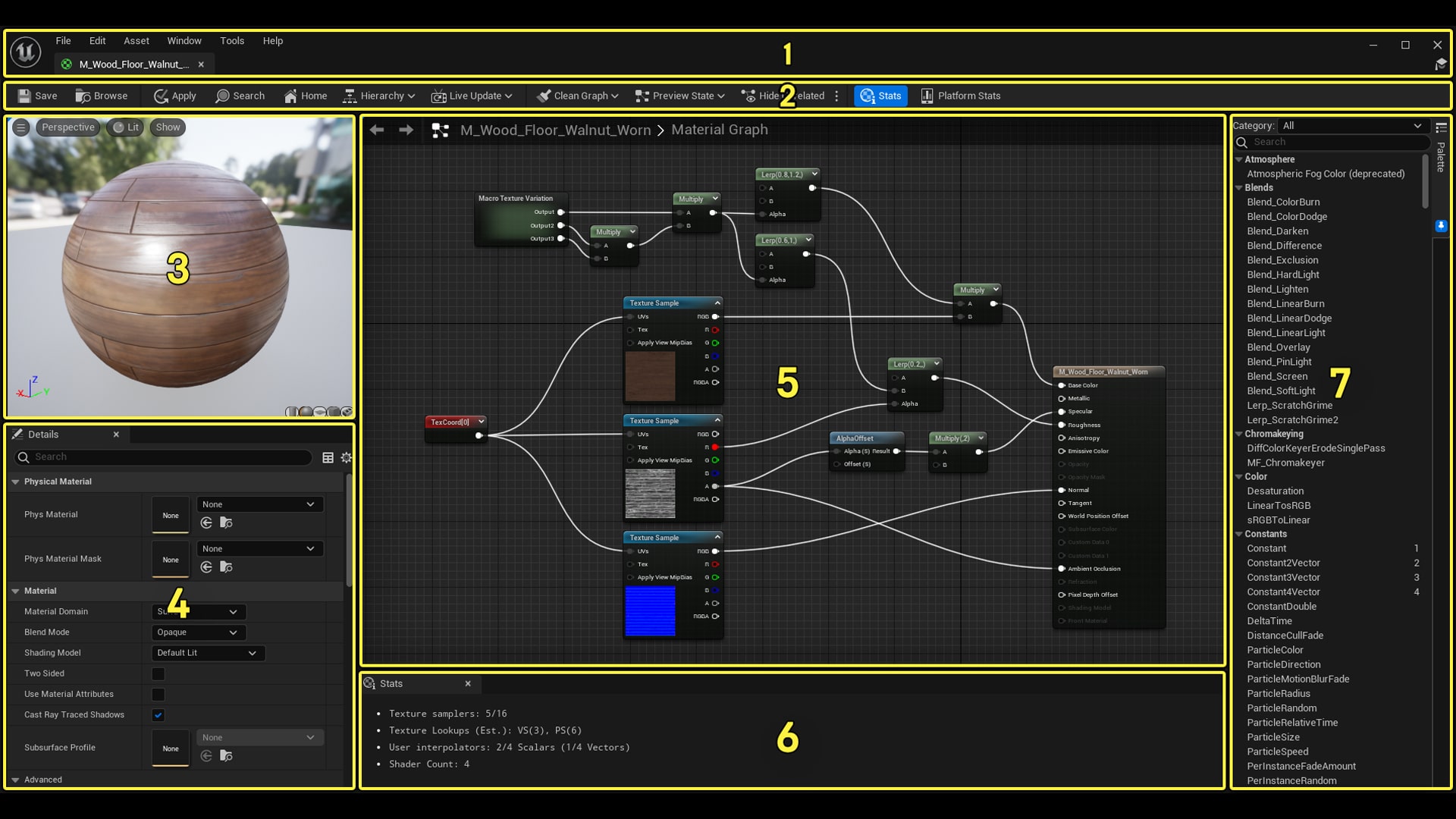 A comprehensive toolset interface of Unreal Engine 5, showcasing various features.